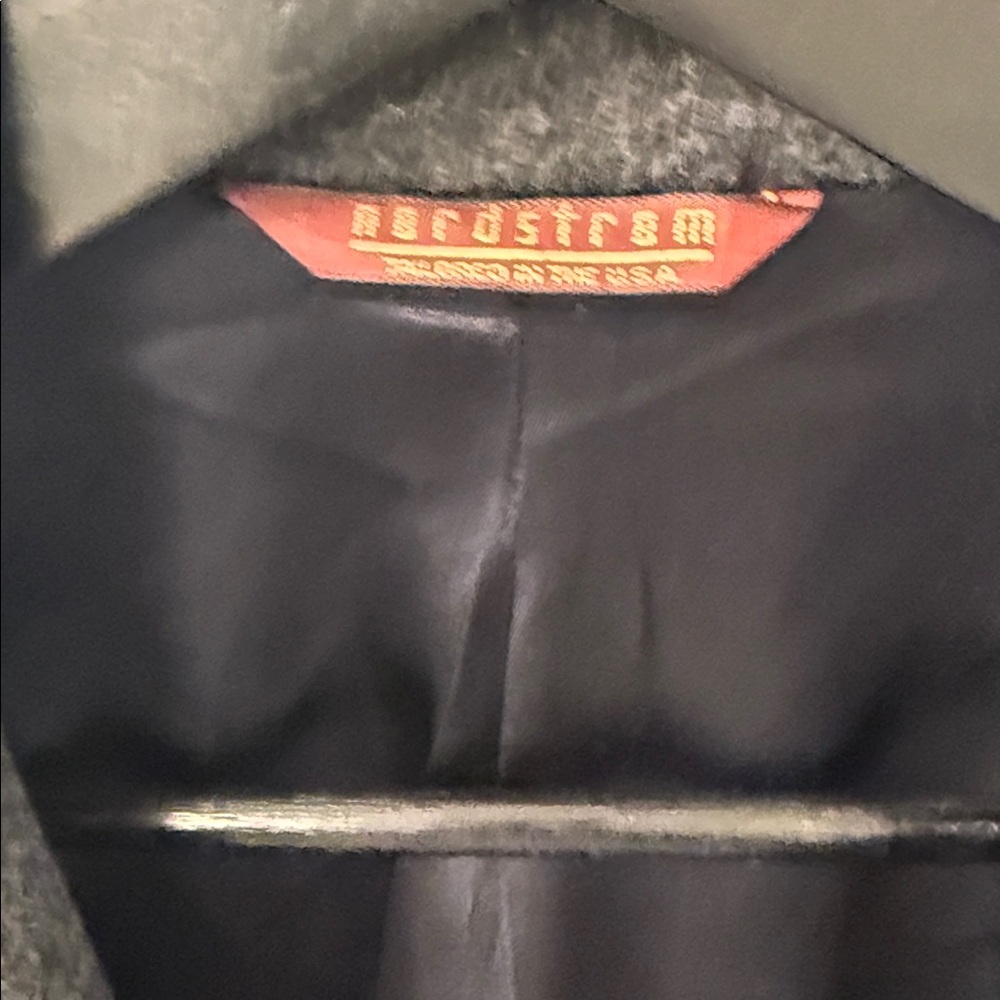 Nordstrom 100% Pure Wool Overcoat Tailored In The USA - Picture 2 of 14